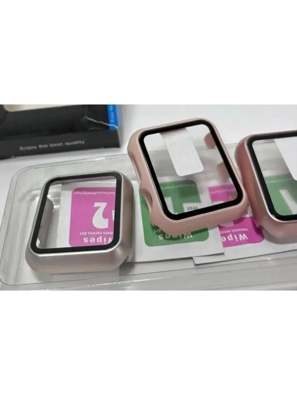Apple Watch 38mm 3pc Face Cover Set Screen Protector Bumper Case Accessories